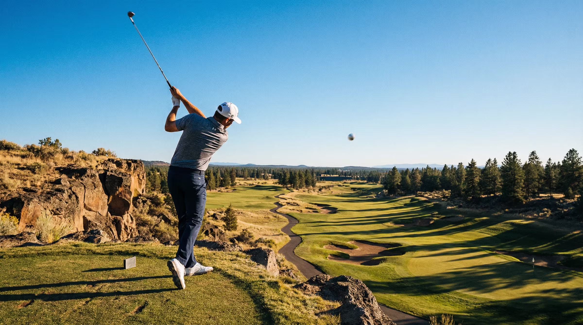 People enjoying golf